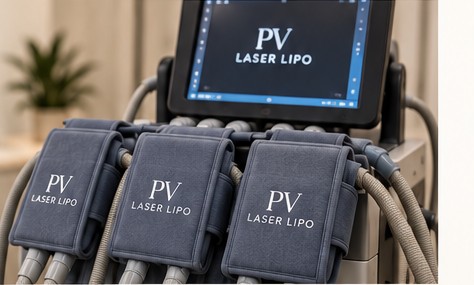PV Laser Lipo FDA-cleared technology and treatment pads